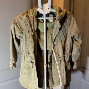 GAP Kids Khaki Hooded Raincoat